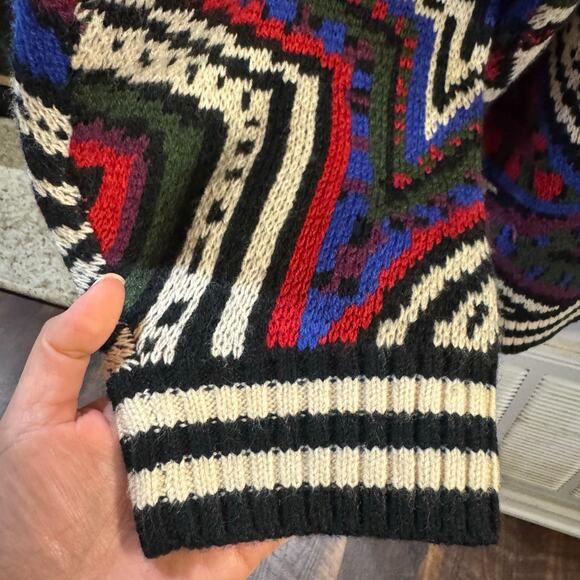 NWT Farm Rio Mystic Trip Oversized Wool Blend Sweater Knit Mini Dress Size XL - Picture 8 of 11